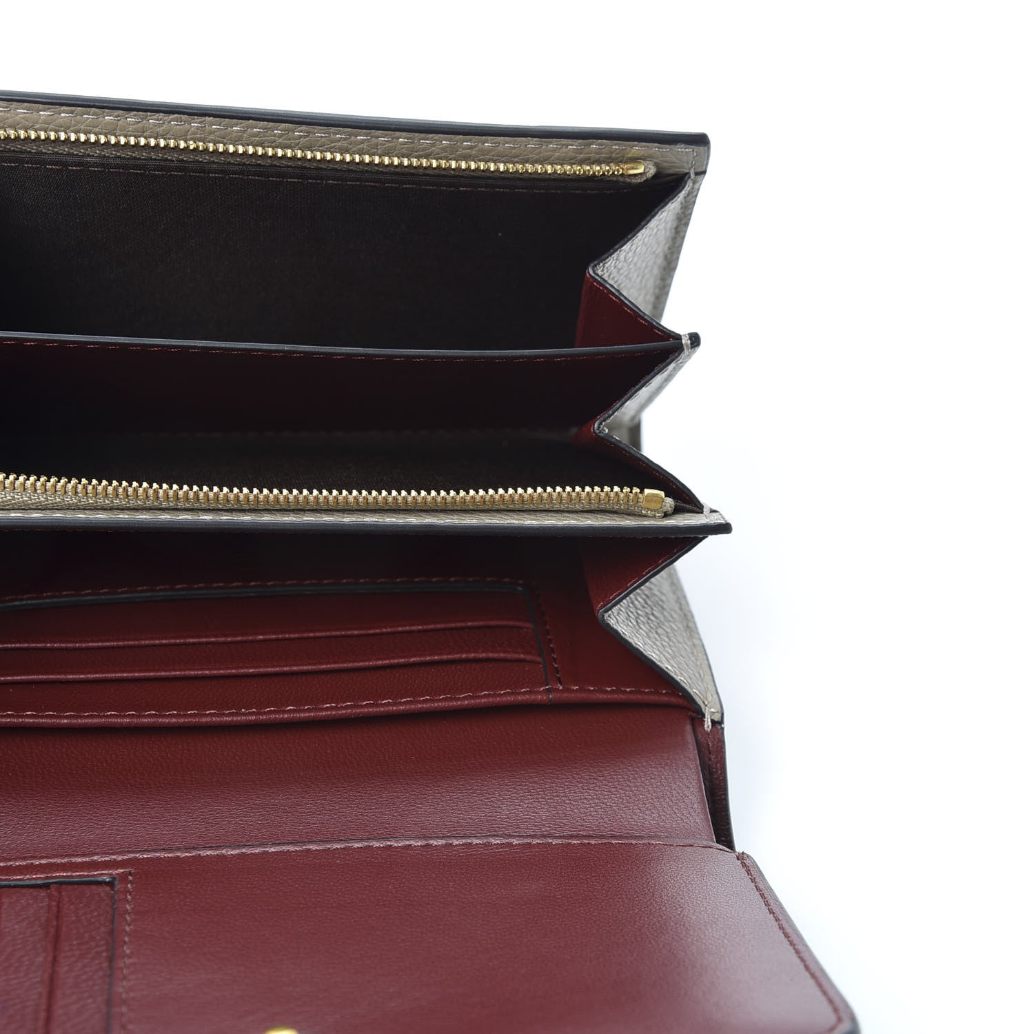 Mulberry Small Classic Grain Medium Continental French Wallet Solid Grey 4 of 9