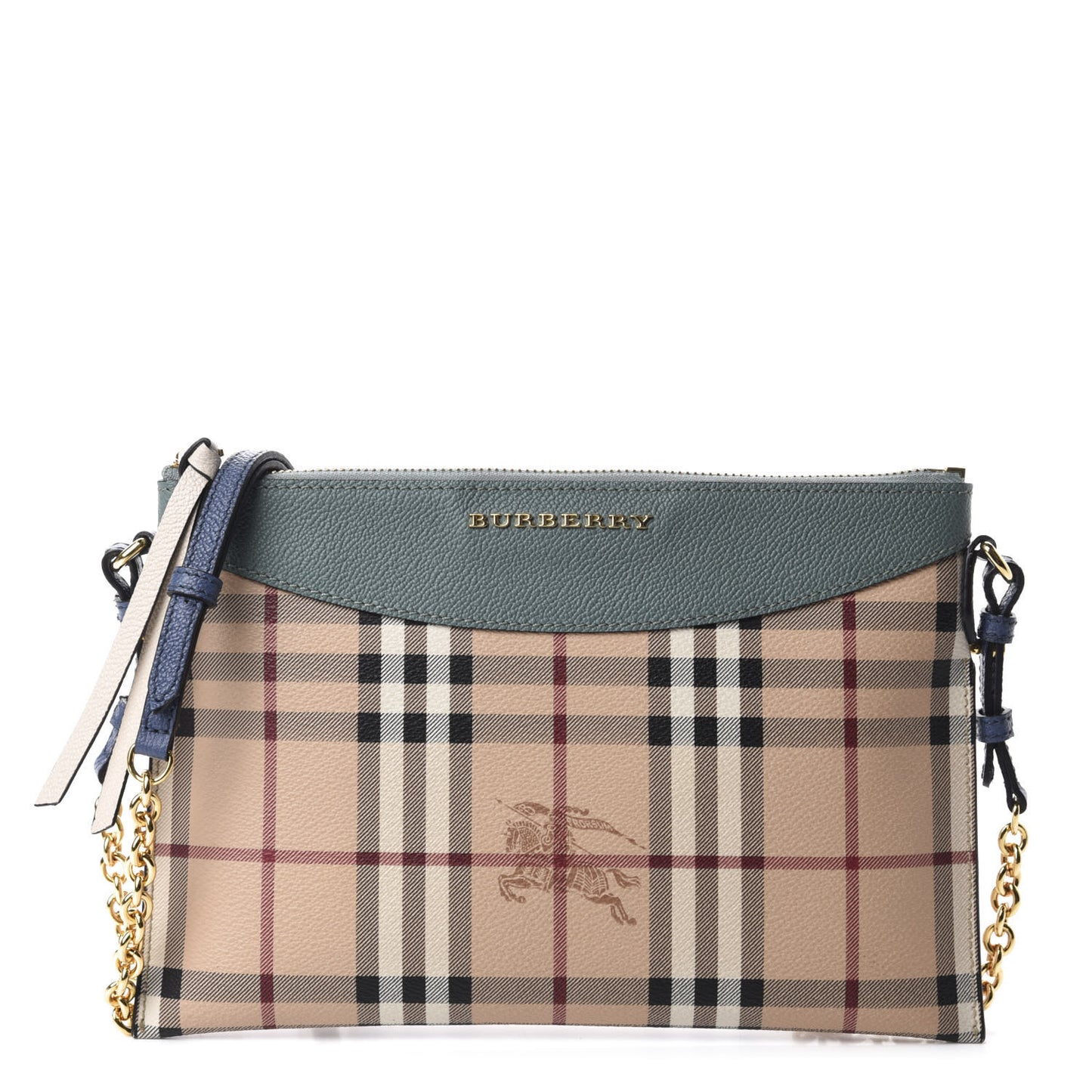 Haymarket Check Derby Peyton Crossbody Clutch Bag Eucalyptus Green