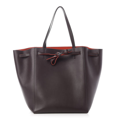 Celine Smooth Calfskin Small Belt Cabas Phantom Dark Brown 1 of 11