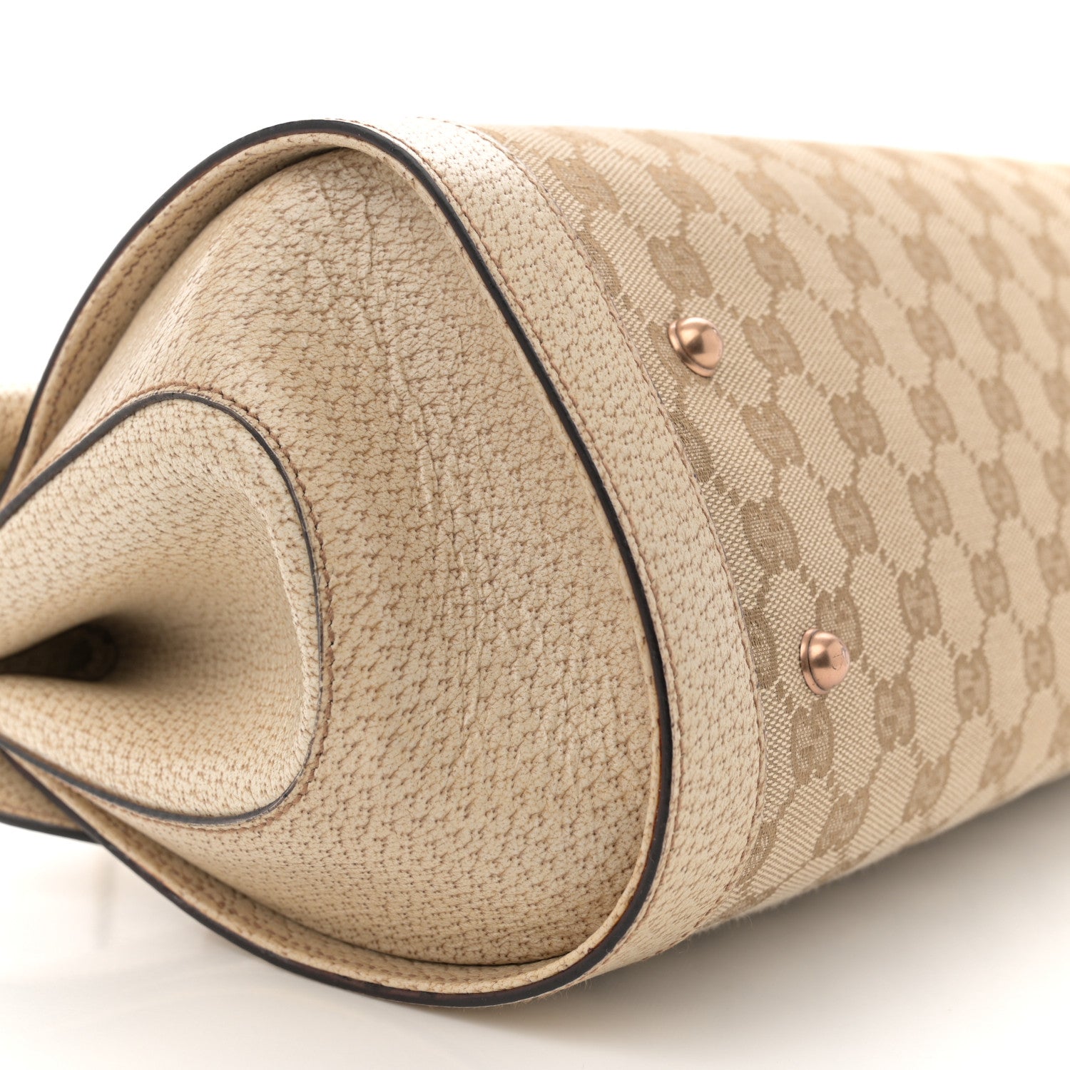 Gucci Monogram Bamboo Bullet Bag Off White 9 of 13