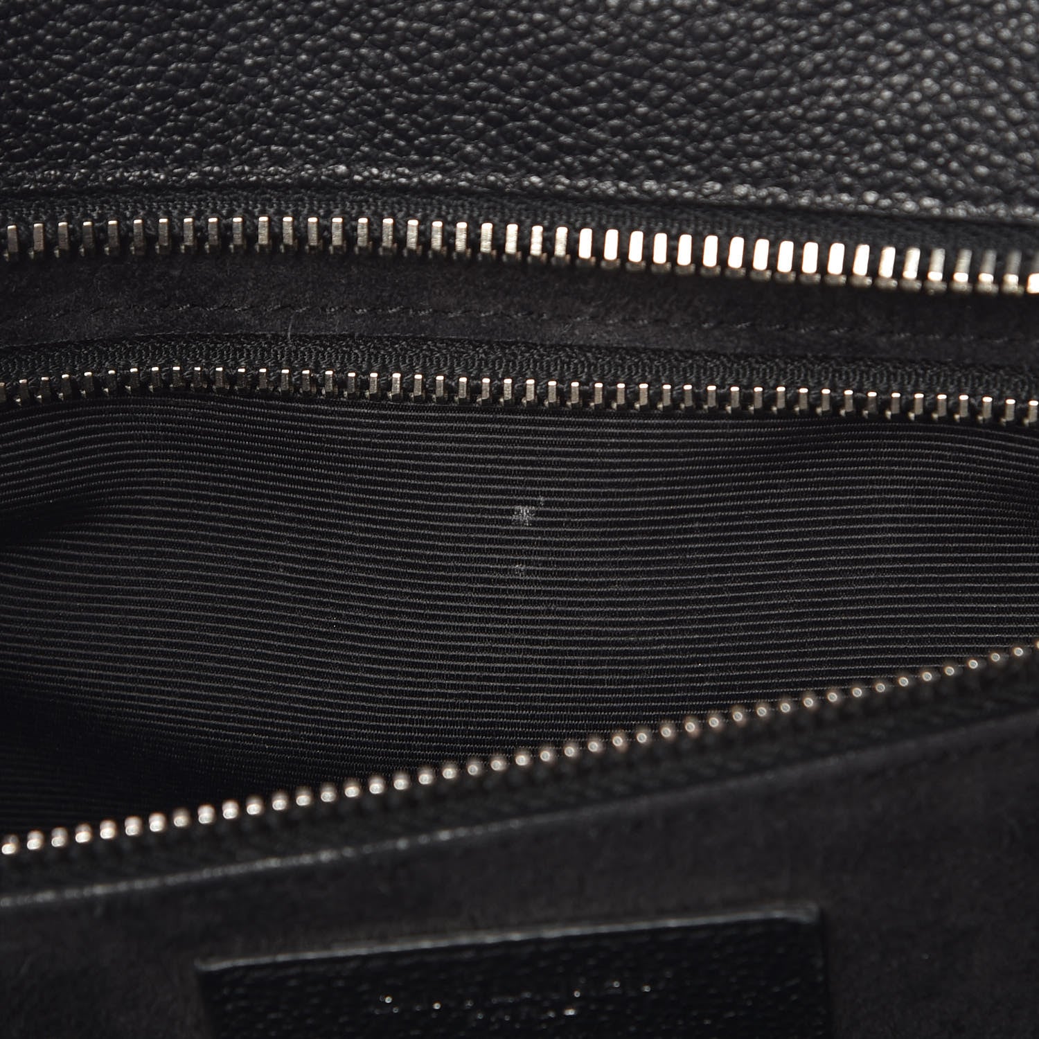 Saint Laurent Grained Calfskin Small Cabas Rive Gauche Black 11 of 13
