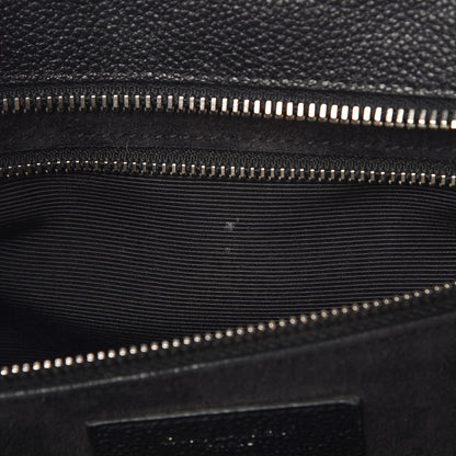 Saint Laurent Grained Calfskin Small Cabas Rive Gauche Black 11 of 13