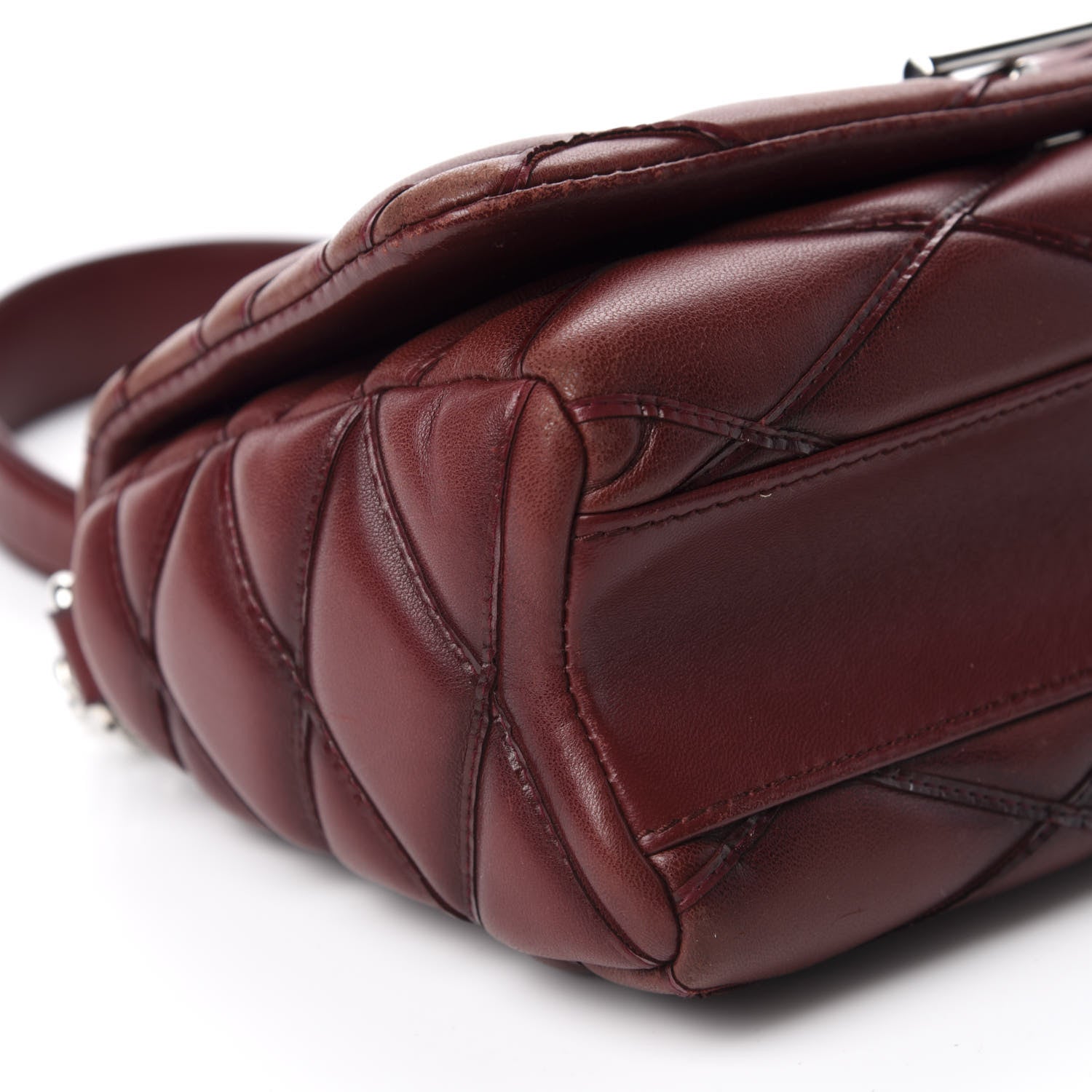 Louis Vuitton Lambskin Malletage GO-14 PM Bordeaux 6 of 10