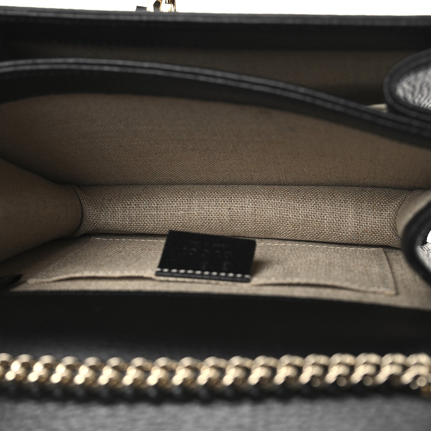 Gucci Dollar Calfskin Small Interlocking G Shoulder Bag Black 5 of 11
