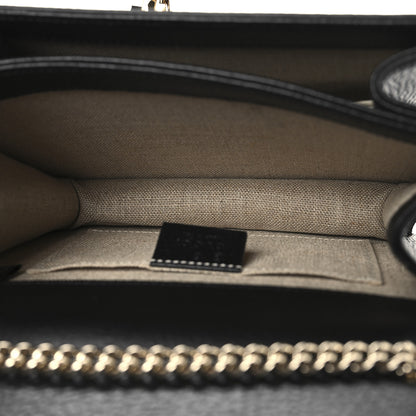Gucci Dollar Calfskin Small Interlocking G Shoulder Bag Black 5 of 11