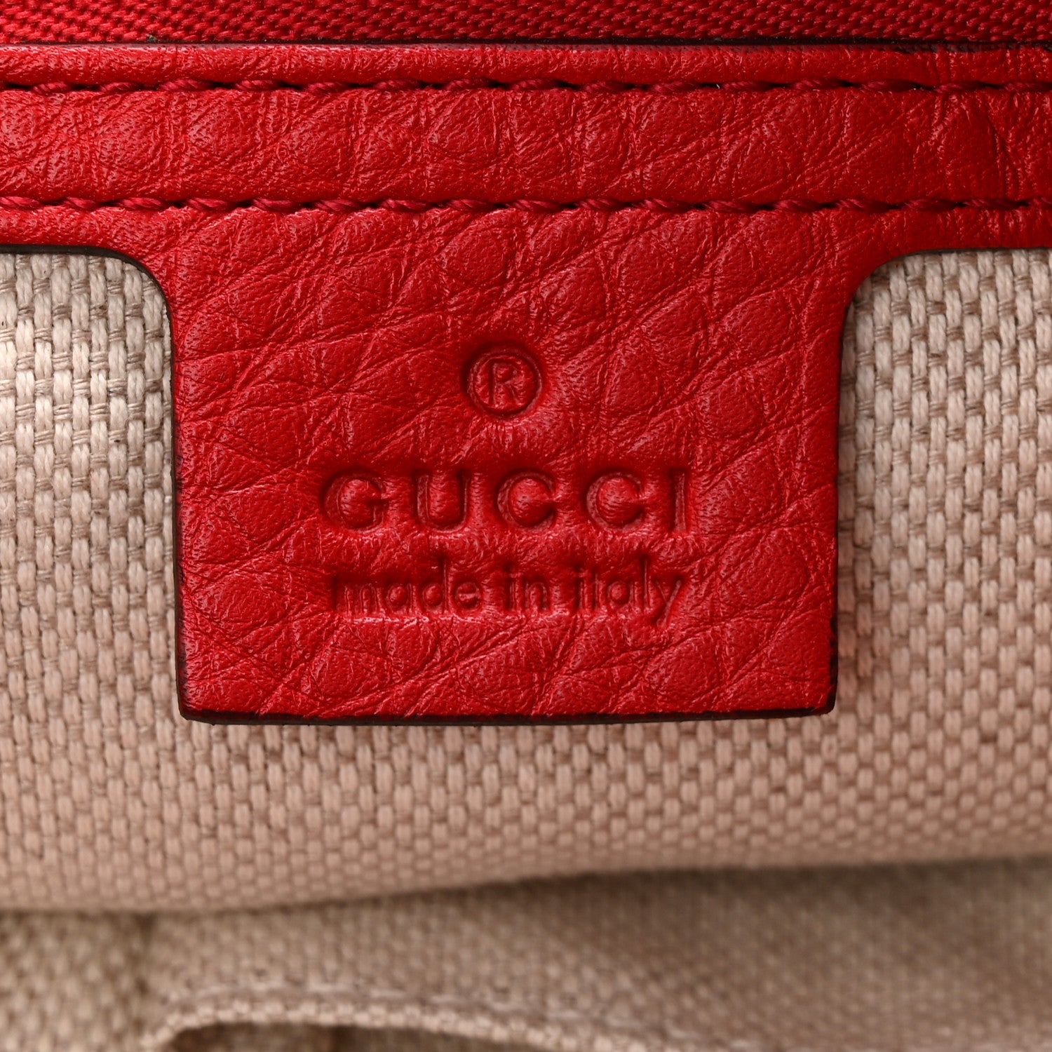 Gucci Pebbled Calfskin Medium Soho Chain Shoulder Bag Tabasco Red 6 of 10