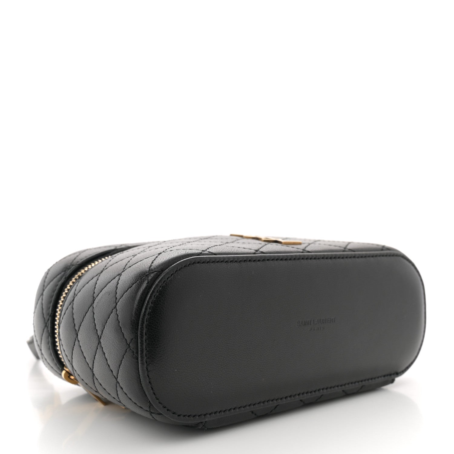 Saint Laurent Lambskin Quilted Mini Gaby Vanity Case Black 4 of 10