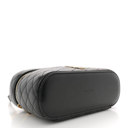 Saint Laurent Lambskin Quilted Mini Gaby Vanity Case Black 4 of 10