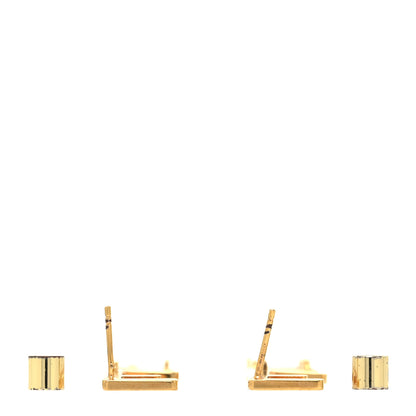 Fendi Metal Signature Earrings Gold 3 of 5