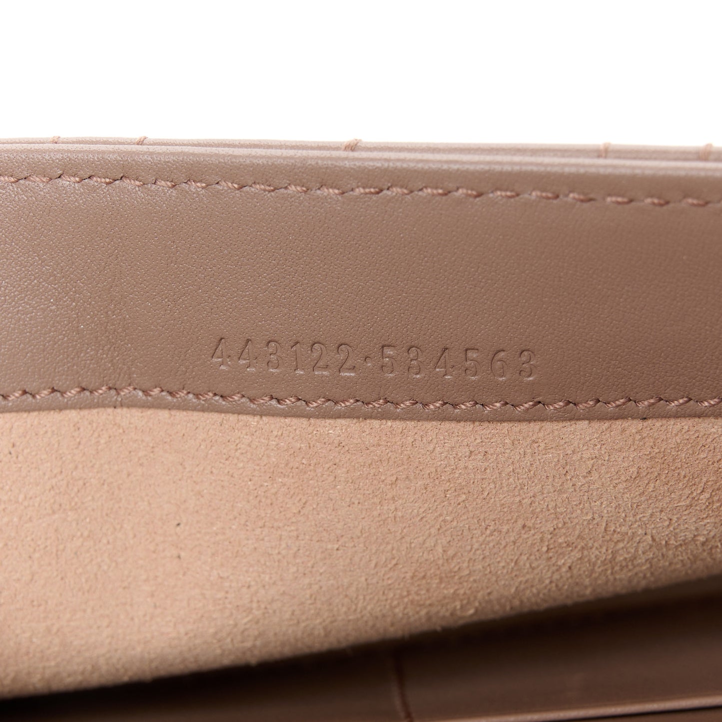 Calfskin Matelasse Mini Pearly GG Marmont Chain Wallet Porcelain Rose