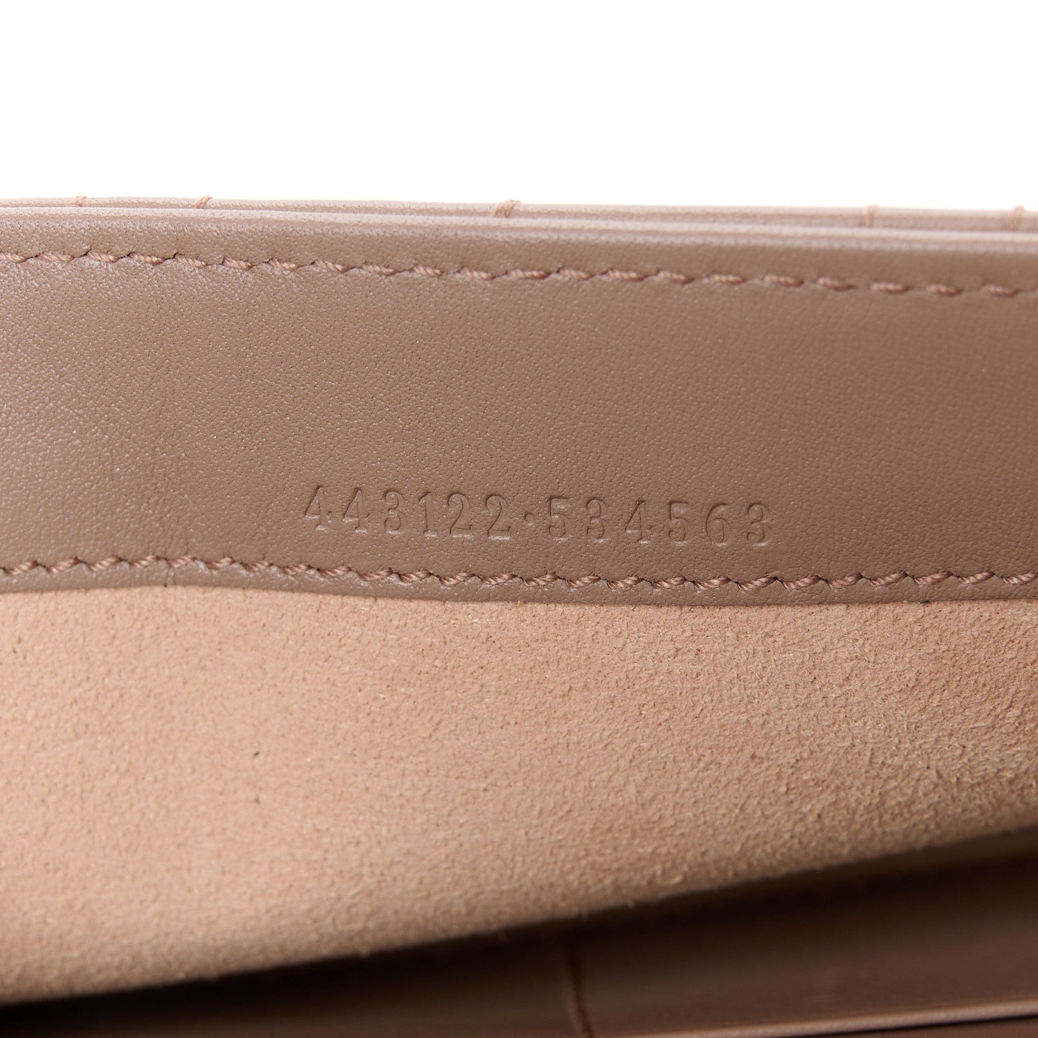 Gucci Calfskin Matelasse Mini Pearly GG Marmont Chain Wallet Porcelain Rose 7 of 11
