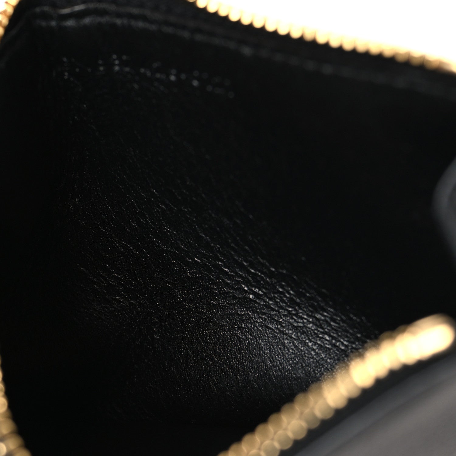 Saint Laurent Grained Calfskin Monogram 5 Fragments Zip Pouch Card