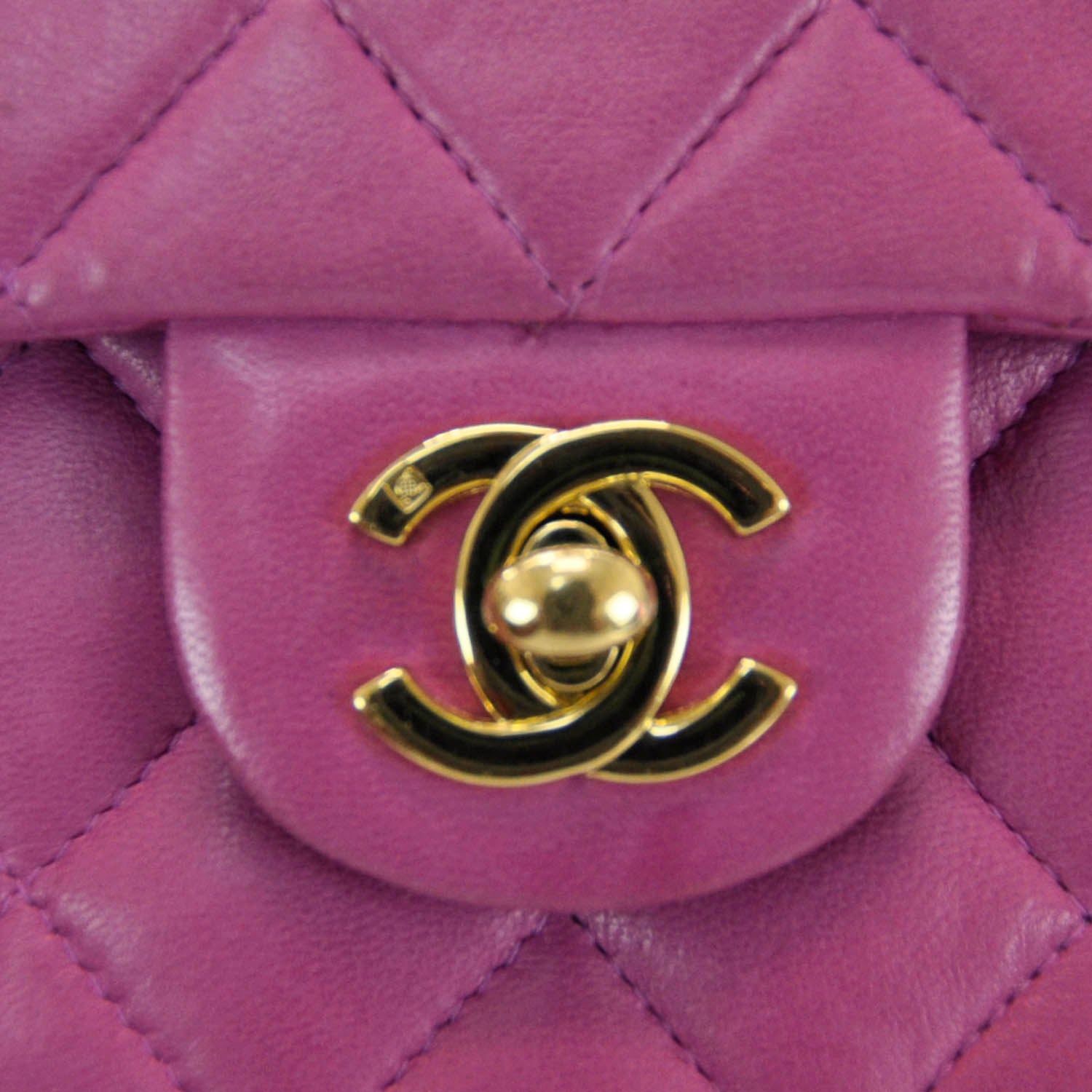 Chanel Lambskin Quilted Mini Flap Pink 5 of 9