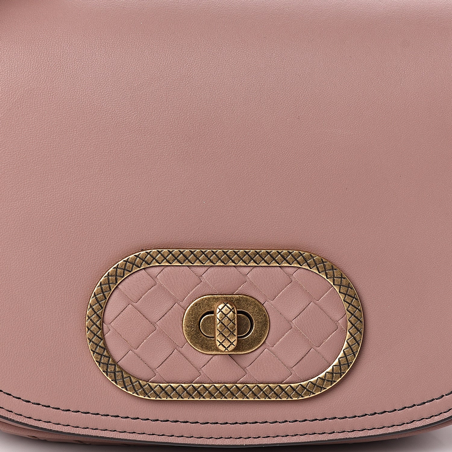 Bottega Veneta Nappa Intrecciato BV Luna Shoulder Bag Deco Rose 10 of 10