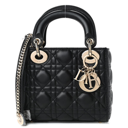 Christian Dior Lambskin Cannage Mini Lady Dior Black 1 of 4