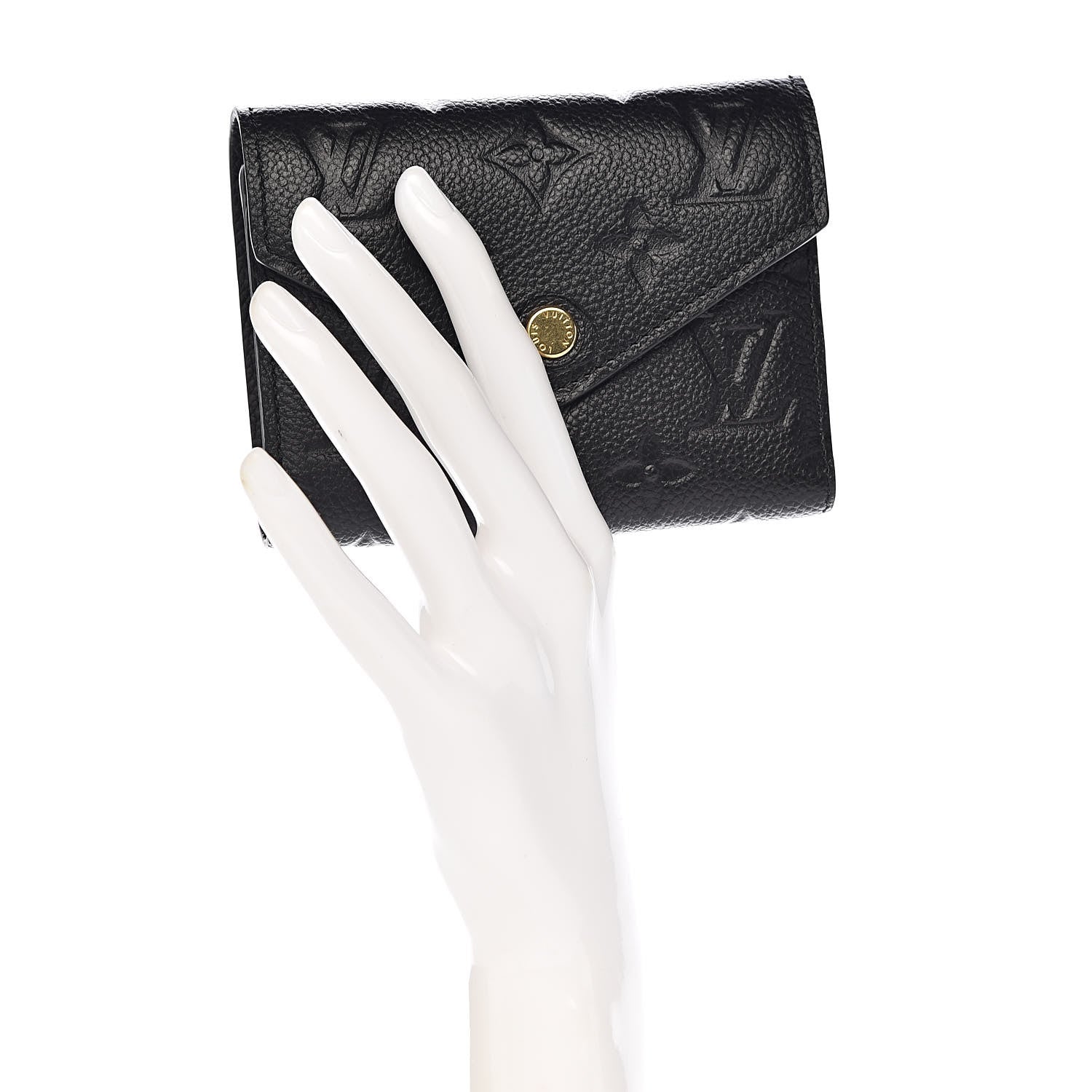 Louis Vuitton Empreinte Victorine Wallet Black 2 of 6