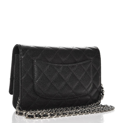 Chanel Caviar Quilted Wallet On Chain WOC Black 3 of 10