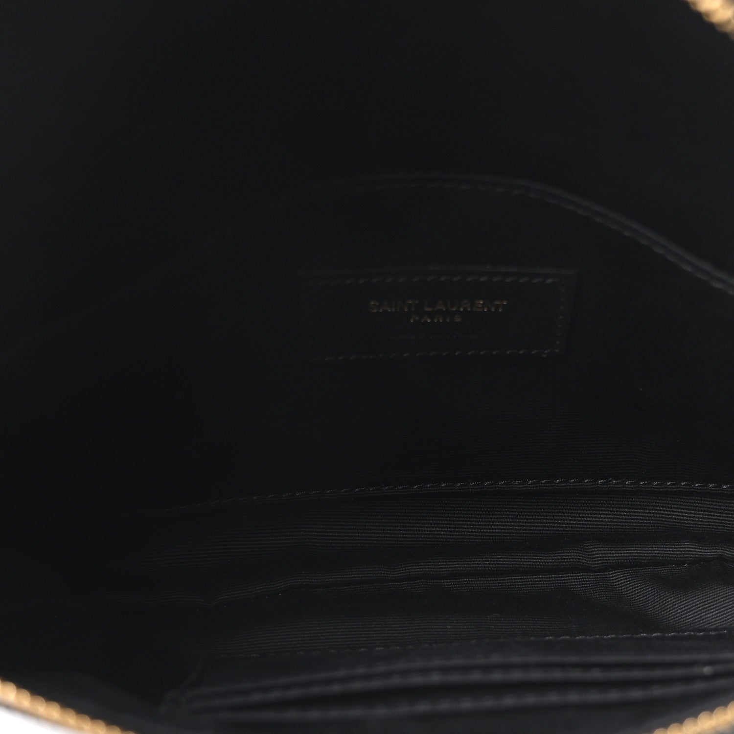 Saint Laurent Grain De Poudre Monogram Belt Bag Black 4 of 9