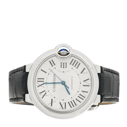 Cartier Stainless Steel Alligator 36mm Ballon Bleu De Cartier Automatic Watch 2 of 5