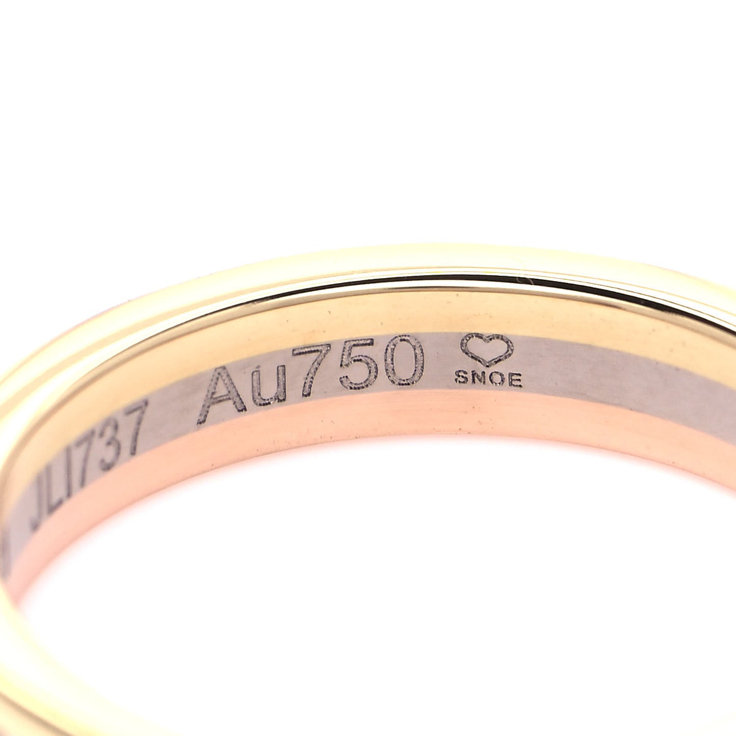 18K White Yellow Pink Gold Diamond 3.5mm Vendome Louis Cartier Wedding Band Ring 51 5.75