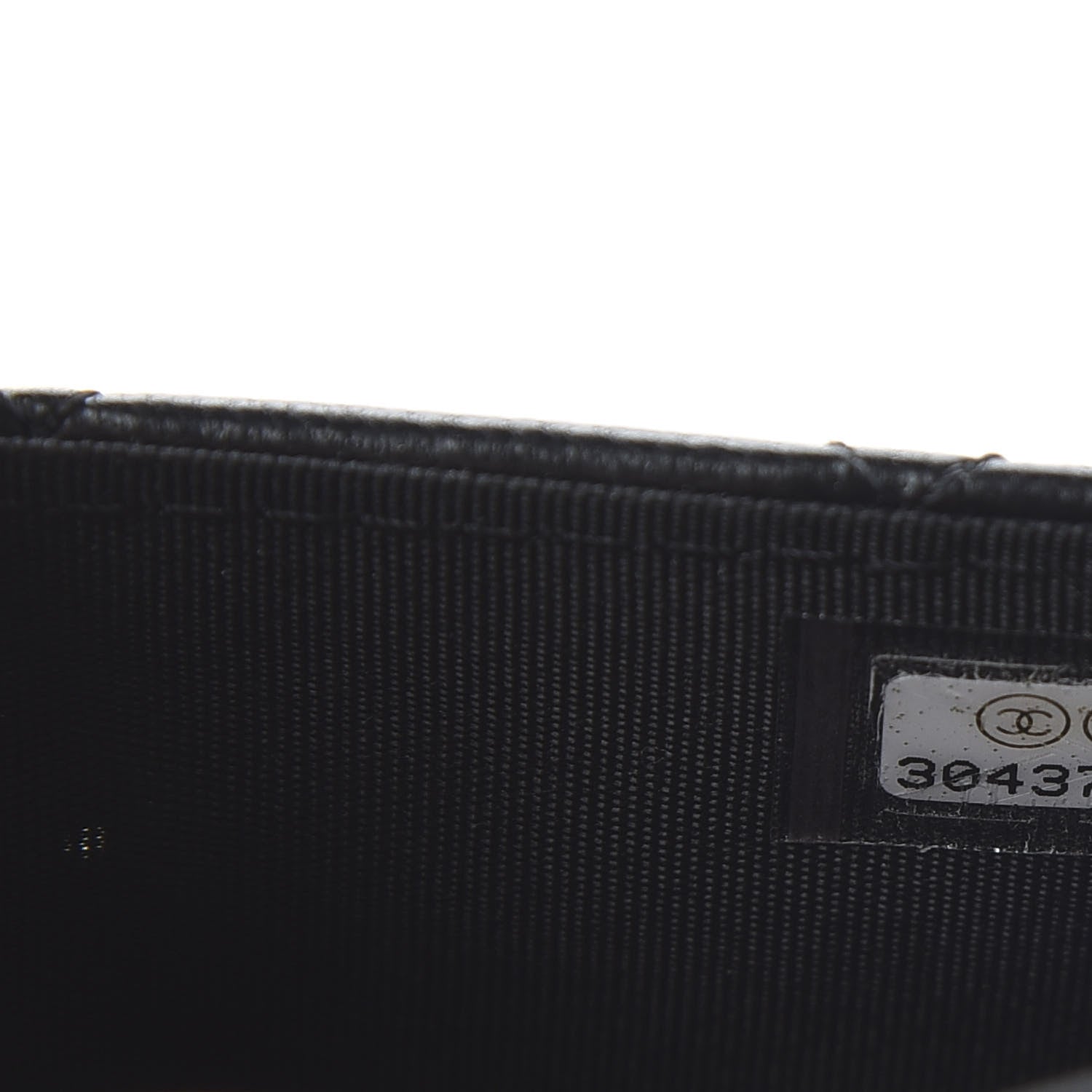 Chanel Lambskin Quilted CC Button Flap Card Holder Black 11 of 13
