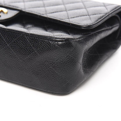 Chanel Caviar Quilted Medium Double Flap Black 8 of 9