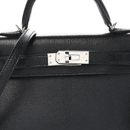 Hermes Chevre Chamkila Mini Kelly Sellier 20 Black 8 of 11