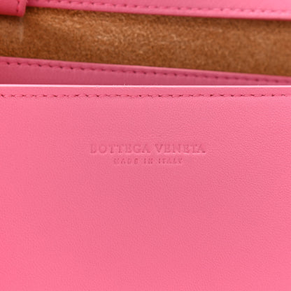 Bottega Veneta Lambskin Maxi Intrecciato Mini Cassette Crossbody Bag Pink 6 of 8