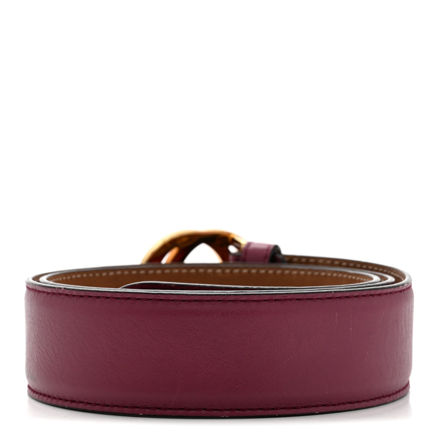 Gucci Moon Calfskin Interlocking G 37mm Belt 80 32 Glossy Pink 2 of 8