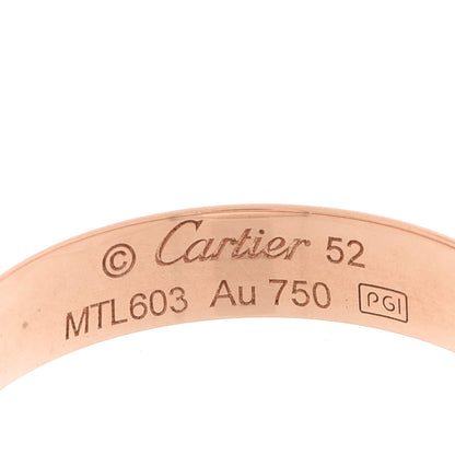 Cartier 18K Pink Gold 3.5mm LOVE Wedding Band Ring 52 6 4 of 5