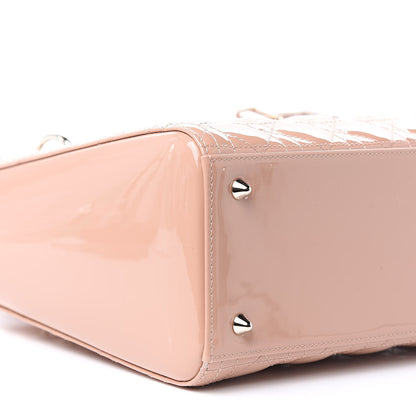 Christian Dior Patent Cannage Medium Lady Dior Beige 8 of 10