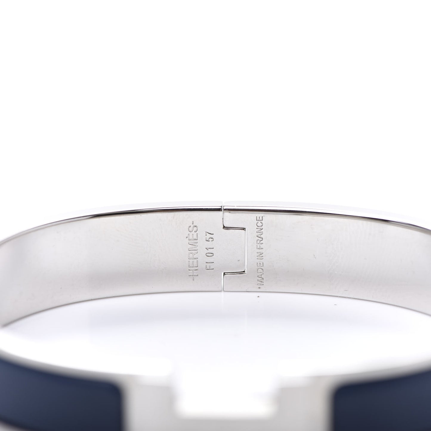 Matte Enamel Narrow Clic Clac HH Bracelet GM Bleu Nuit