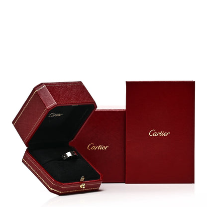 Cartier 18K White Gold 5.5mm LOVE Ring 58 8.25 5 of 5