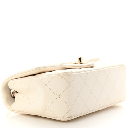 Chanel Lambskin Quilted Mini Rectangular Flap White 9 of 16