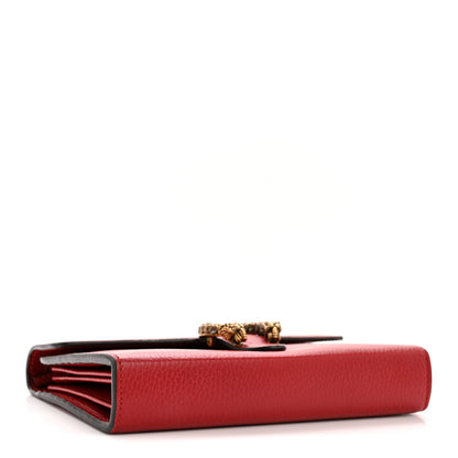 Gucci Calfskin Mini Dionysus Chain Wallet Hibiscus Red 4 of 12