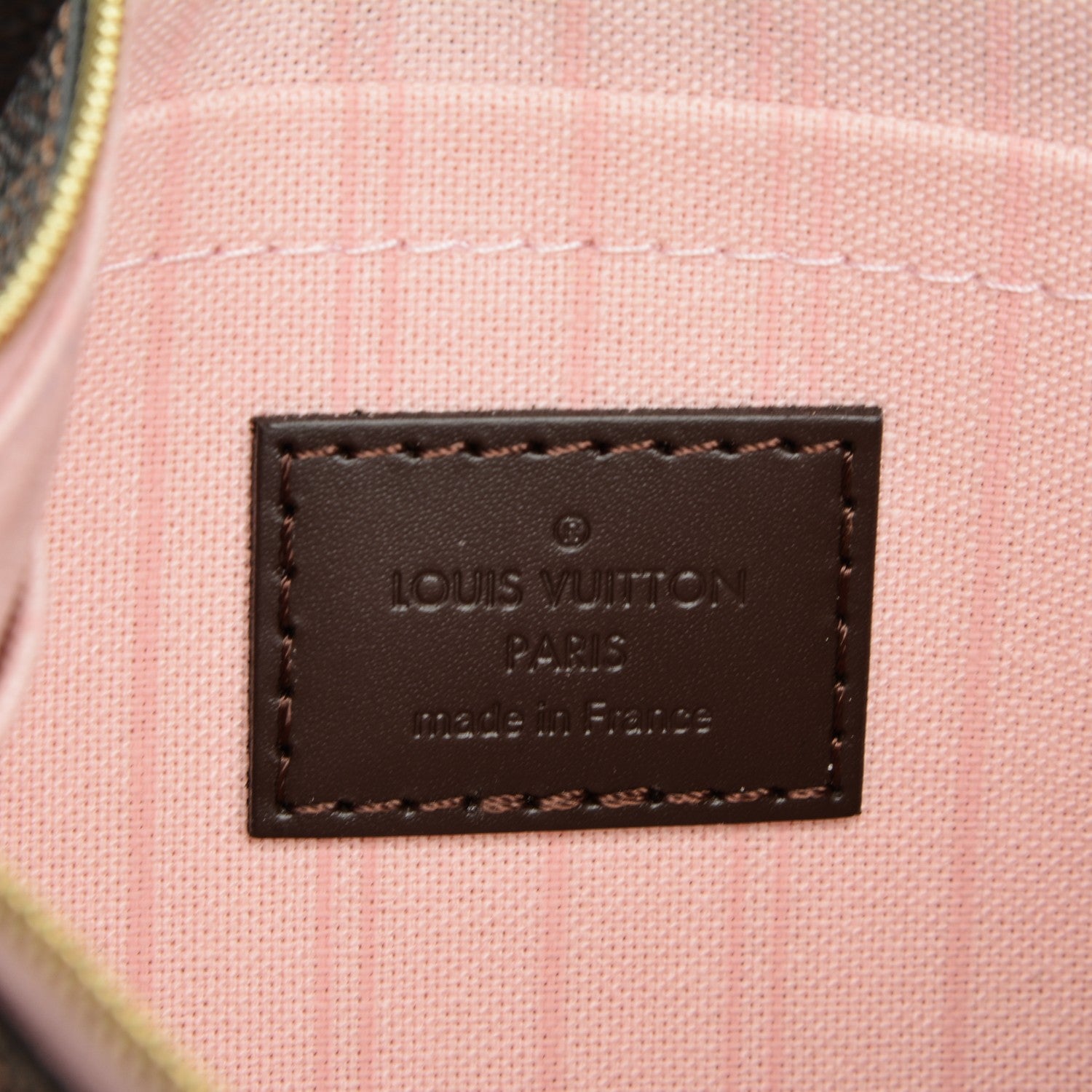 Louis Vuitton Damier Ebene Neo Neverfull MM Rose Ballerine 9 of 10