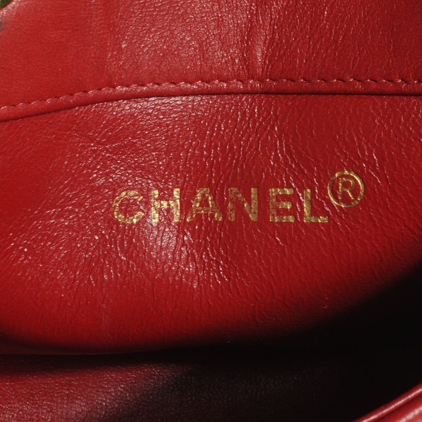 Lambskin Quilted Extra Mini Flap Red