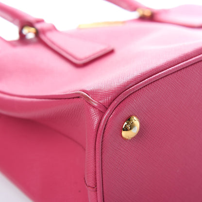 Prada Saffiano Lux Small Galleria Double Zip Tote Fuxia 12 of 26