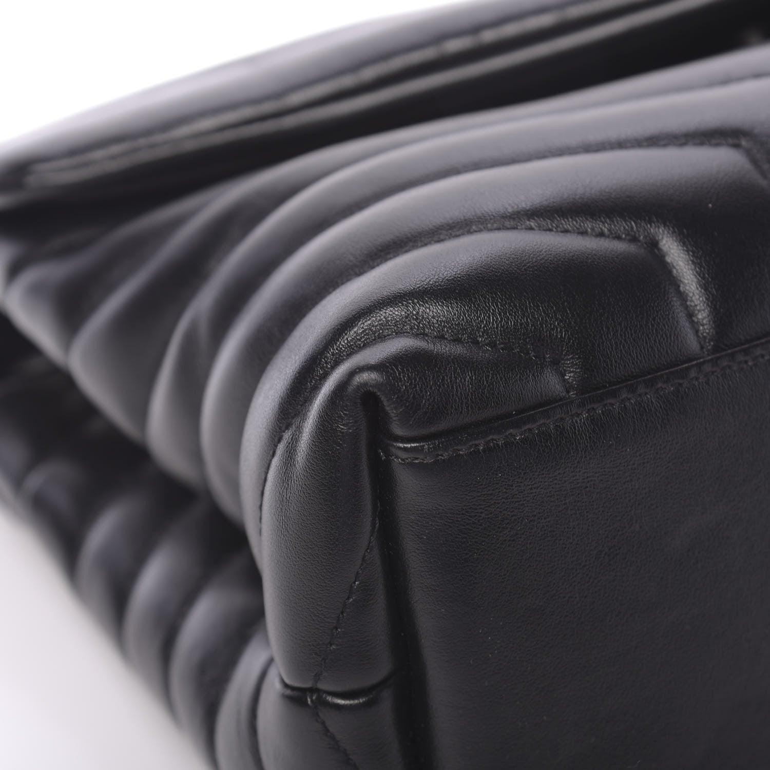 Saint Laurent Calfskin Y Quilted Monogram Medium Loulou Chain Satchel Black 11 of 13