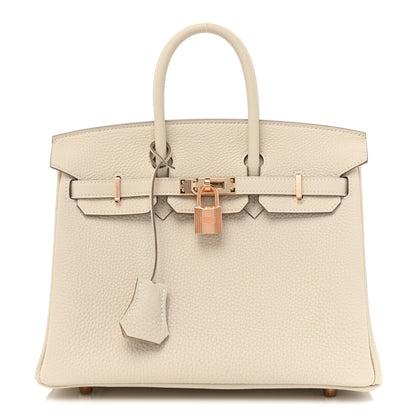Hermes Togo Birkin 25 Craie 1 of 9