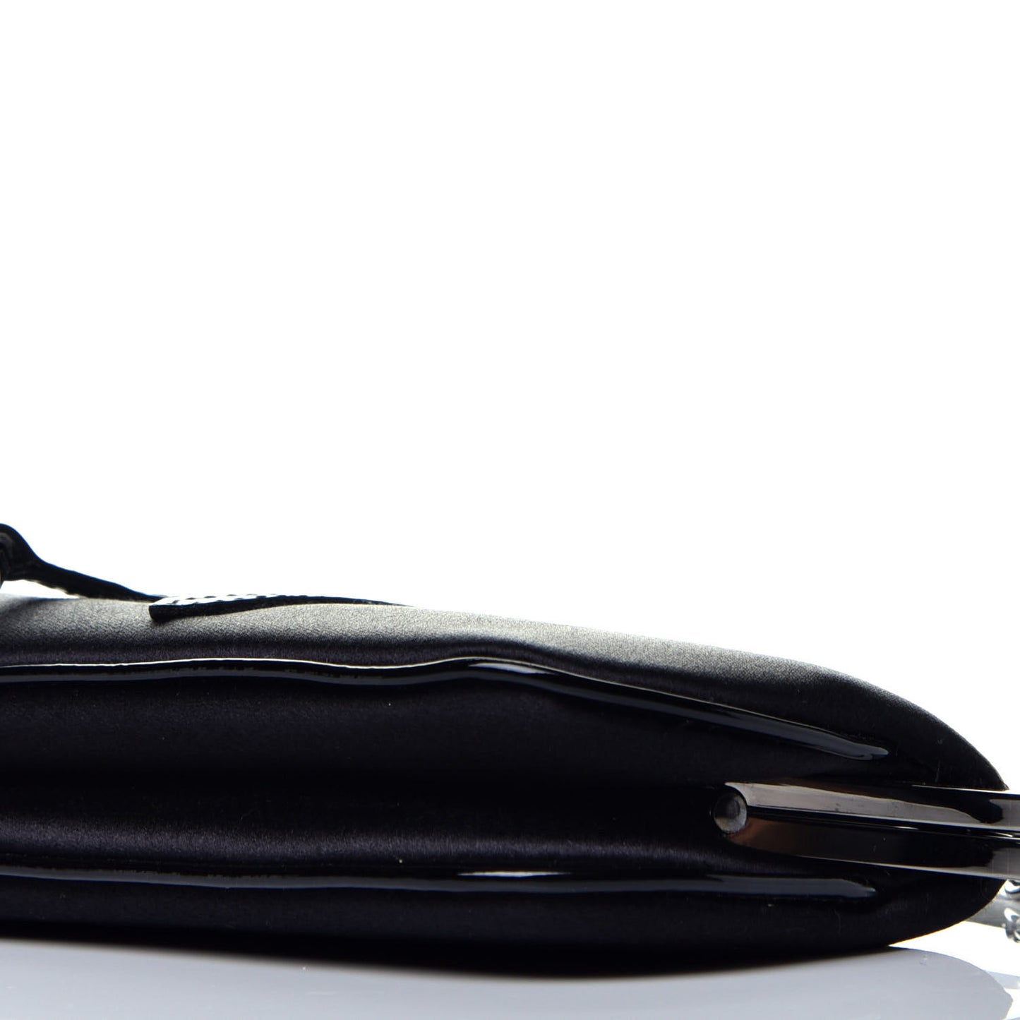 Satin Mini Frame Saddle Black