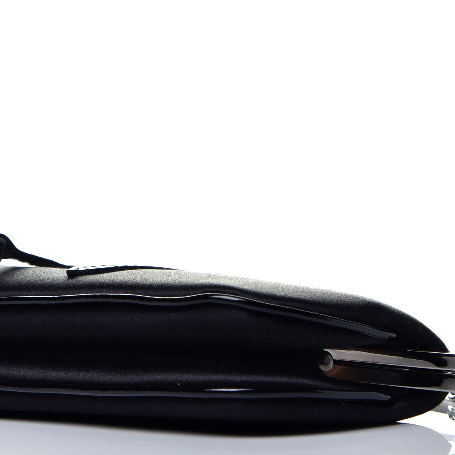 Christian Dior Satin Mini Frame Saddle Black 9 of 9