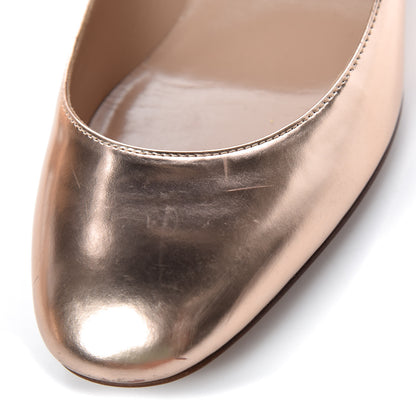 Valentino Garavani Metallic Nappa Tan-Go Mary Jane 60mm Pumps 38.5 Soft Noisette 12 of 14