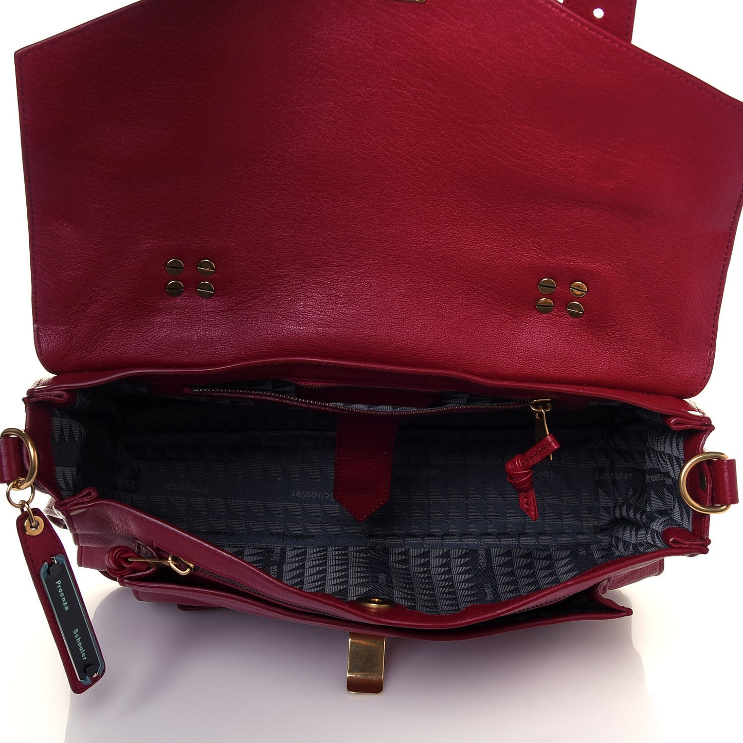 Lambskin Medium PS1 Satchel Red