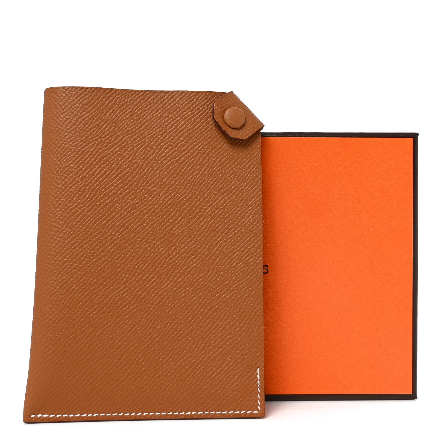 Hermes Epsom Tarmac PM Passport Holder Gold 8 of 8