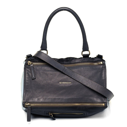 Givenchy Sugar Goatskin Medium Tri-Color Pandora Blue Grey Black 1 of 16