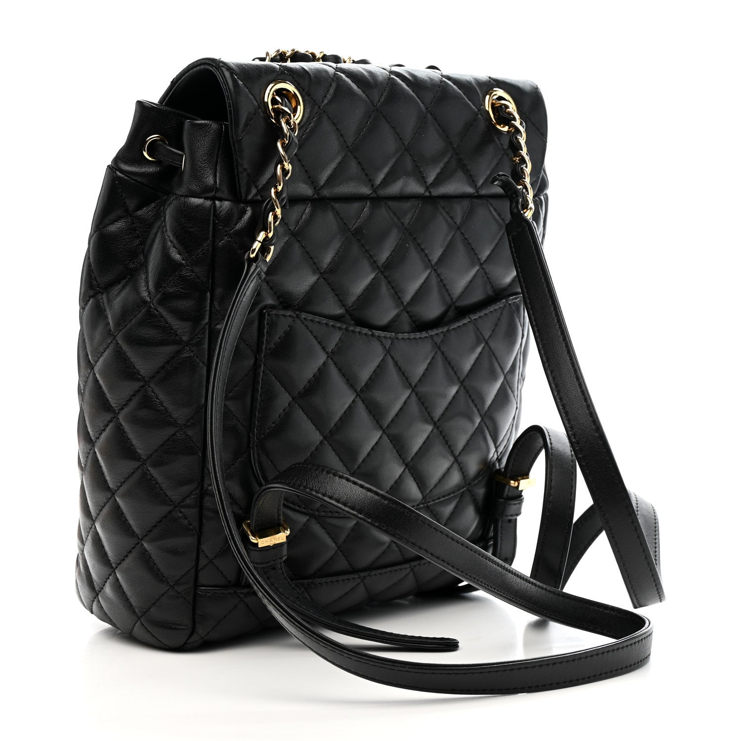 Chanel Calfskin Quilted Small Urban Spirit Backpack Black 2 of 12