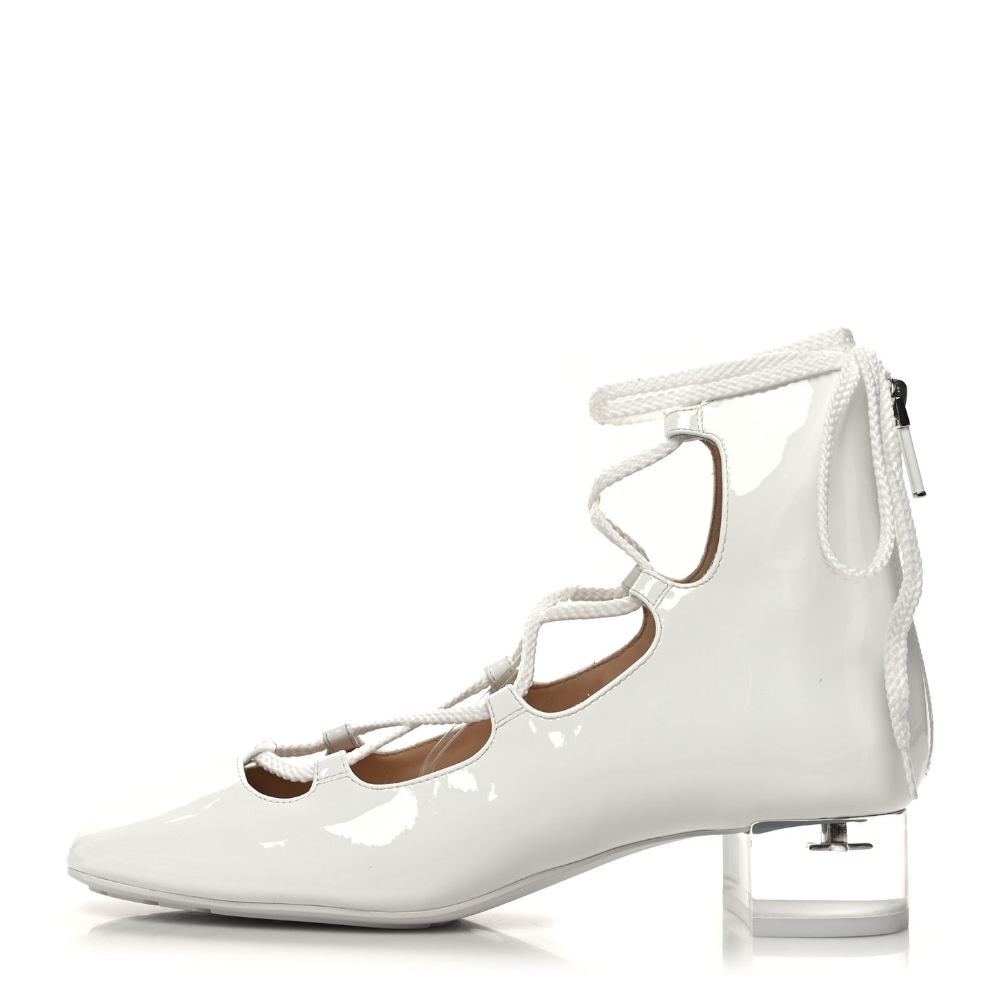 Patent Diorarty 30mm Pumps 37 White