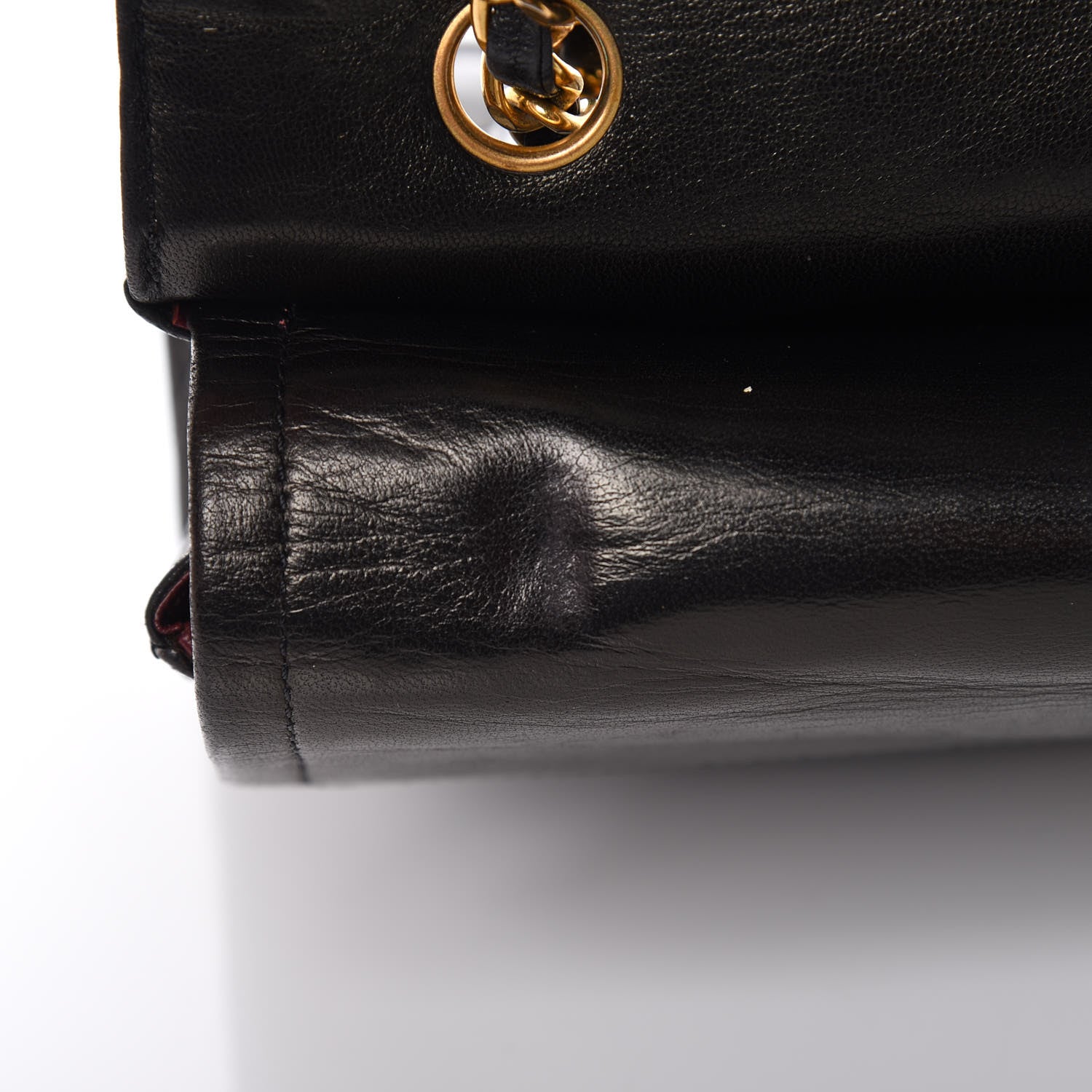 Chanel Lambskin Quilted Medium Double Flap Black 12 of 19
