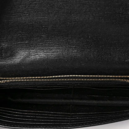 Gucci Textured Calfskin Medium Betty Chain Wallet Black 5 of 9